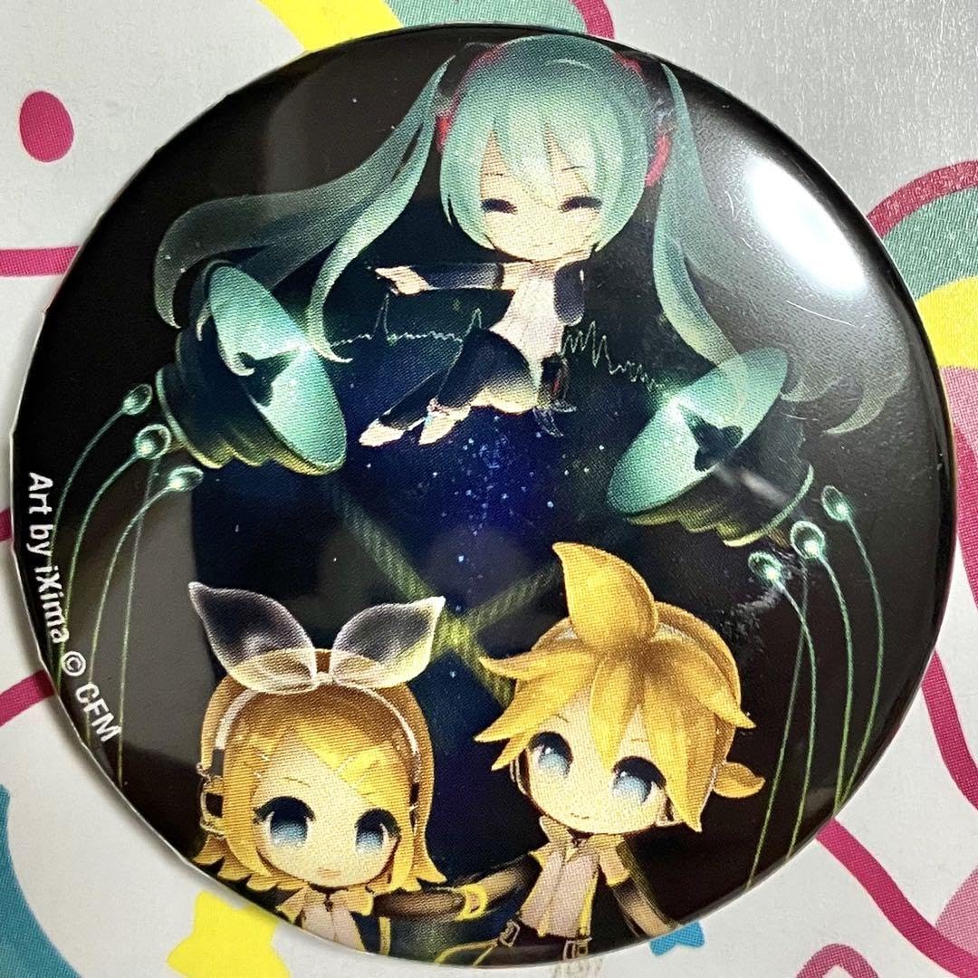 鏡音リン ナンジャタウン 缶バッジ Mika Pikazo マジカルミライ2024 ぷにぷに缶バッジ / 鏡音レン 鹿田ないver